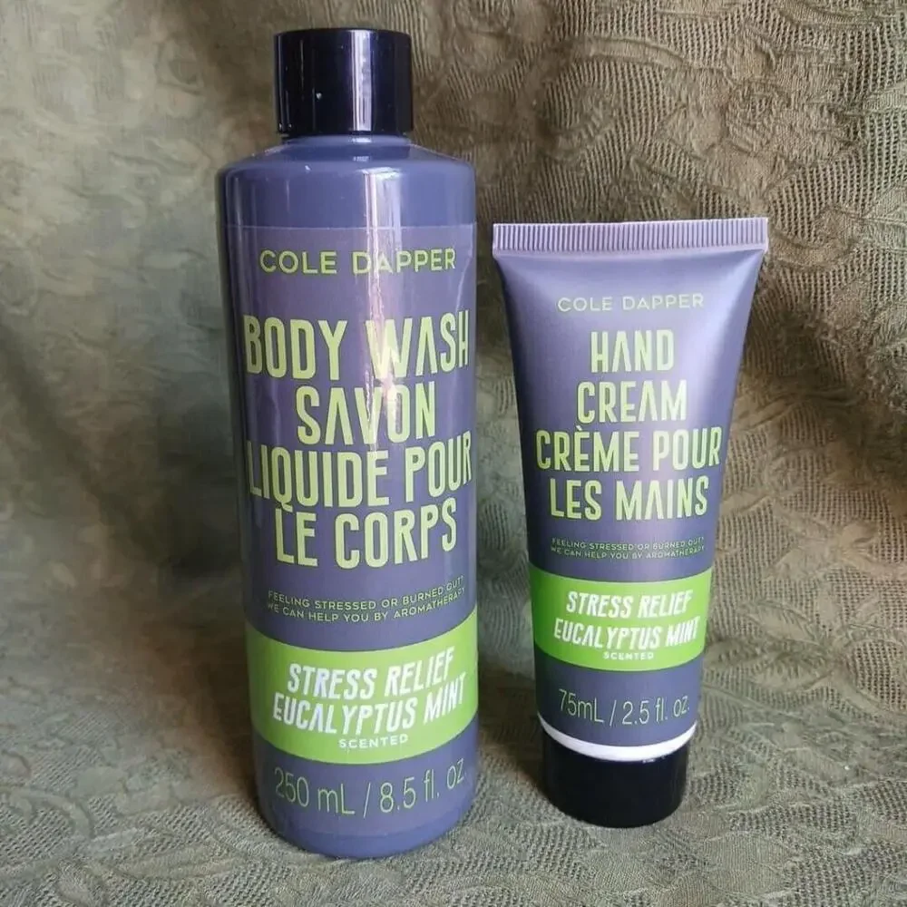 Cole Dapper Eucalyptus Mint Body Wash Hand Cream
